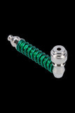 Metal Hand Pipe with Colored Spiral Body