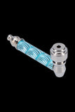 Metal Hand Pipe with Random Colored Pattern