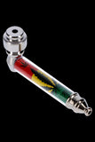Metal Hand Pipe with 420 Themed Design