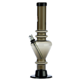 Acrylic Straight Vase Bong with Carb Hole and Marias | Black
