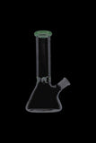 Glass Beaker Base Ice Bong with Colored Mouthpiece