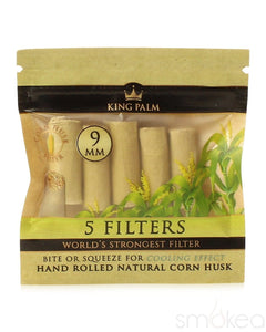 King Palm 9mm Natural Corn Husk Filters (5-Pack)