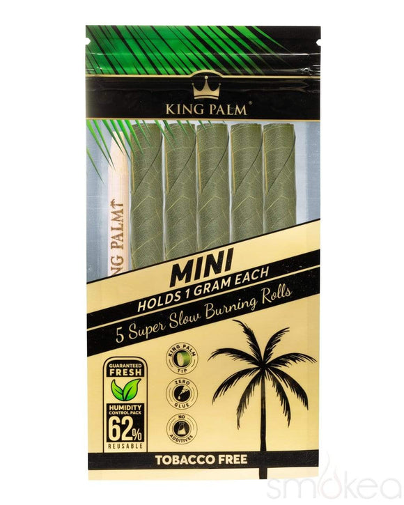 King Palm Mini Natural Pre-Rolled Cones w/ Boveda Pack (5-Pack)