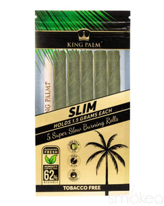 King Palm Slim Natural Pre-Rolled Cones w/ Boveda Pack (5-Pack)