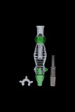 Colored Glass Nectar Collector with Titanium Nail