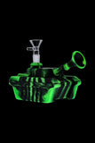 Silicone Army Tank Pipe with Glass Bowl