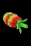 Silicone Rasta Pineapple Key Chain Pipe