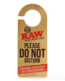 Raw "Do Not Disturb" Door Sign