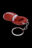 American Football Metal Hand Pipe with Key Chain