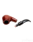 Shire Pipes Bent Octagon Brandy Cherry Wood Pipe