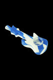 Silicone Guitar Hand Pipe with Glass Bowl