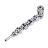 Metal Hand Pipe with Skull Stem
