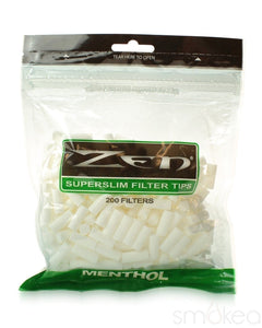 Zen Superslim Menthol Filter Tips (200-Pack)