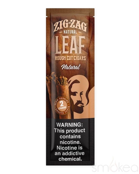 Zig Zag Natural Leaf Rough Cut Cigars (2-Pack)